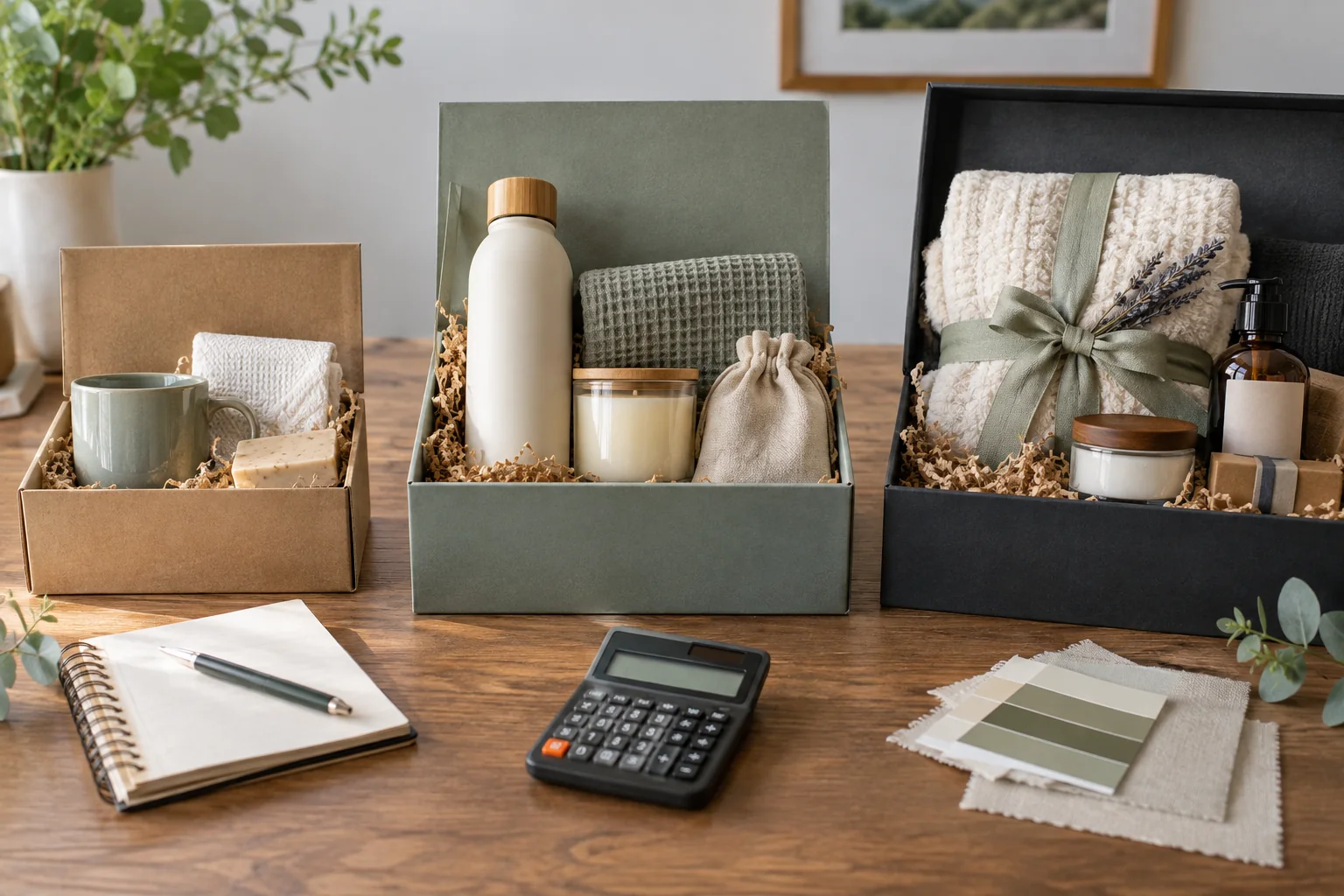 Entry, core, and premium product bundles are displayed with packaging, materials, and costing evidence.