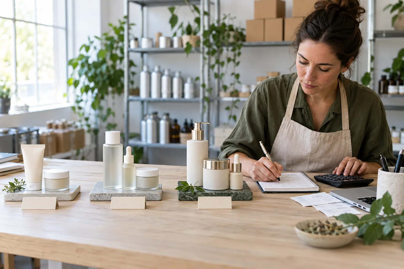 A skincare maker arranges three coherent offers while reviewing complete costs and customer value.
