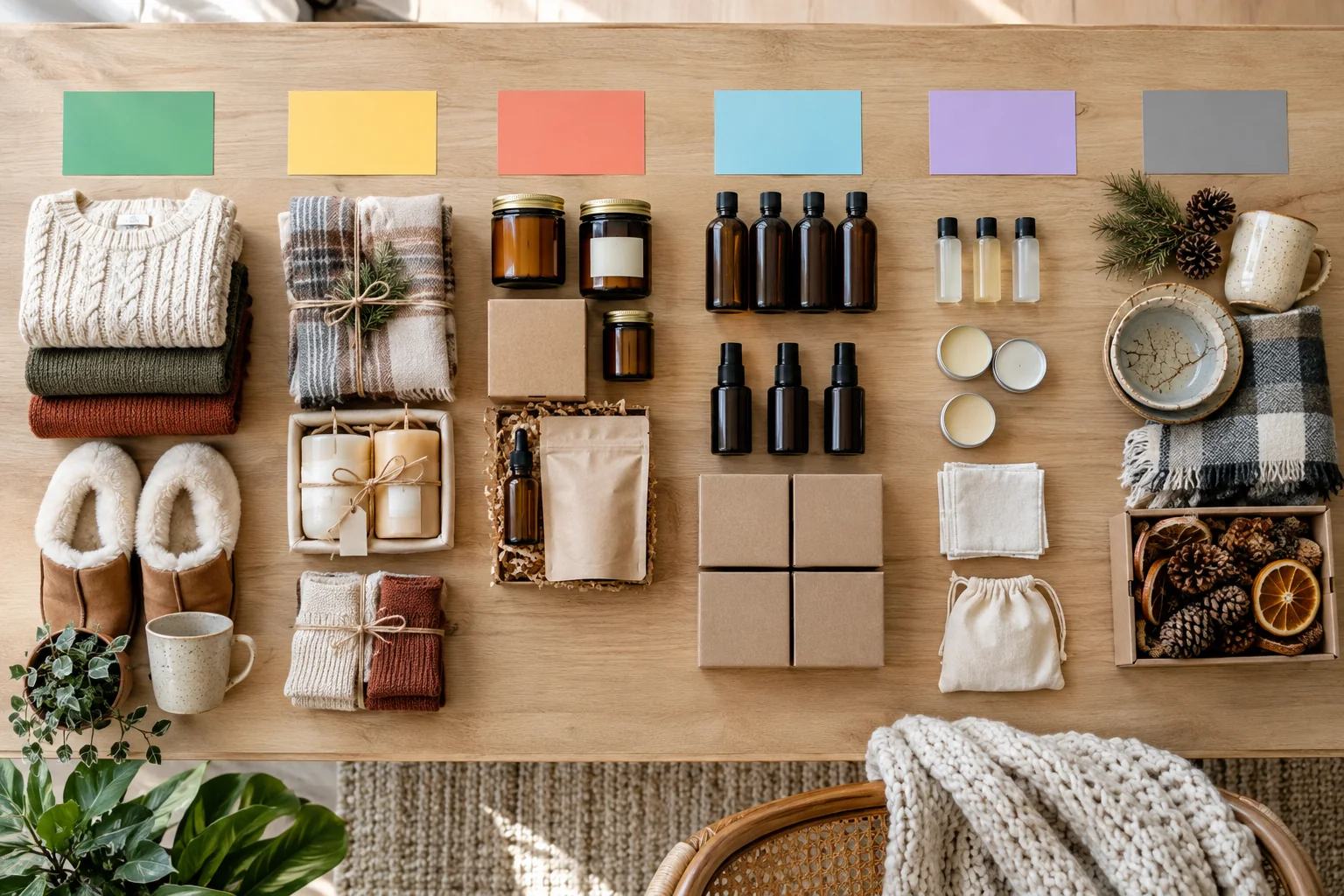 Seasonal products are separated into keep, bundle, repackage, wholesale, sample, and retire groups.