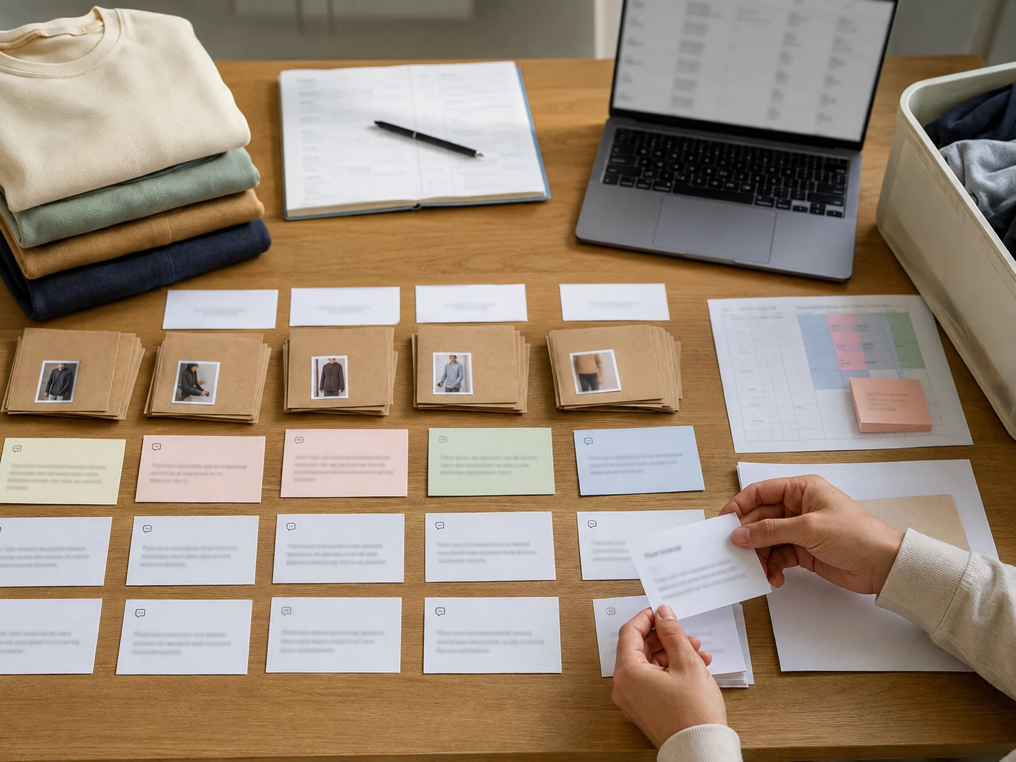 A post-launch review sorts orders, remaining stock, customer questions, cash, and production actions.